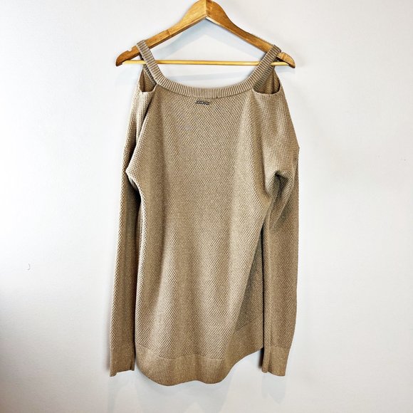 Michael Kors Cold Shoulder Sweater Tunic Large - Picture 3 of 5